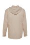 Beige Oversize Fit Textured Hooded Shirt TMNSS23GO00074 - 8