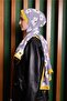 Women's Medina Silk Shawl Yellow - Gray Daisy - 2