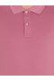 23y Mercerized Sports Woven Slim Fit Dusty Rose Polo Collar T-shirt - 2