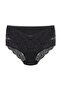 2-Piece Large Size Cotton Bato Women's Panties with Lace Front and Back - 2