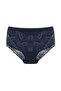 8-Piece Large Size Cotton Bato Women's Panties with Lace Front and Back - 4
