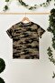 Boy's Short Sleeve Patterned Crew Neck Anti-Sweat, Soft Comfortable 100% Cotton Combed T-shirt