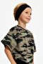Boy's Short Sleeve Patterned Crew Neck Anti-Sweat, Soft Comfortable 100% Cotton Combed T-shirt - 7