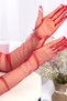 Red Bridal Gloves, Wedding/Marriage Gloves, Gloves for Special Occasions - 8