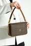 Dayanna Empirme Print Coffee Camel Women's Shoulder and Crossbody Bag 16X22 Size - 2