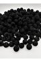 14mm Black Color Velvet Beads Jewelry, Bag Making Beads (100gr,~60 Pieces)