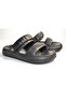 Women's High Sole Black Color Eva Sole Sandals Slippers