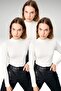 Women's White 3-Piece Bodysuit Tt00Ukp01