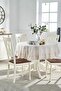 Natural Ruffle Tablecloth Vintage 180 Cm Round - 2
