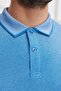 Polo Neck Slim Fit Basic T-Shirt - Slim Fit, Short Sleeve - 4
