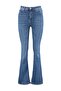 More Sustainable Koyu Mavi Yüksek Bel Orta Esnek Flare İspanyol Paça Jeans TWOSS23JE00063 - 5