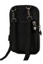 Women's Waterproof Crinkle Mini Bag Phone Wallet And Passport Cross Shoulder Bag With Neck Strap - 4