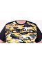 Men's Big Size Shoulder Line Camouflage T-Shirt 23147 Mustard - 3