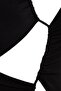 Black Window/Cut Out Detailed Snap-On Bodysuit TPRSS22BD0081 - 7