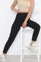 Women's High Waist Black Mom Jeans Lycra Stretch Denim Pants - 7