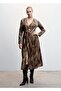 Flowy Leopard Print Dress - 8