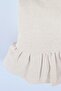 Natural Ruffle Tablecloth Vintage 180 Cm Round - 5