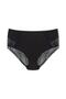 3-Piece Cotton Front and Back Lace High Waist Large Size Women's Panties - 4