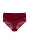3-Piece Cotton Front and Back Lace High Waist Large Size Women's Panties - 5