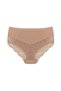5-Piece Cotton Front and Back Lace High Waist Large Size Women's Panties - 6