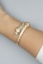 Zircon Stone Leopard Handcuff Bracelet - 5
