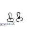 10 Pcs Black Metal Bag Handle Clip - 3