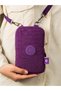 Women's Waterproof Crinkle Mini Bag Phone Wallet And Passport Cross Shoulder Bag With Neck Strap - 3