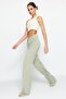 More Sustainable Mint %100 Tencel™ Düşük Bel Wide Leg Jeans TWOSS23JE00219 - 3