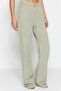 More Sustainable Mint %100 Tencel™ Düşük Bel Wide Leg Jeans TWOSS23JE00219 - 5