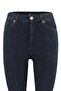 Gece Mavisi Vücudu Saran Yüksek Bel Ekstra Esnek Skinny Jeans TWOSS23JE00080 - 6