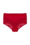 7-Piece Cotton Front Back V Lace High Waist Plus Size Women's Panties - 5