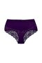 3-Piece Cotton High Waist Lace Detailed Plus Size Women's Panties - 3