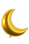 Gold Colored Crescent Moon Foil Balloon 60 cm Golden Yellow Color Eid Al-Fitr Islamic Religious Concept 22" Ornament - 2
