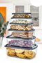 Lux Transparent 6-piece Rectangular Storage Container Set