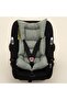 Single Layer Muslin Stroller Cover and Cushion - Khaki Muslin - 4