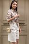Women's Beige High Waist Wide Leg Bermuda Denim Shorts ALC-X8174 - 3