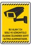 25X35Cm/Phosphor Composite/This Area Is Recorded in Audio and Video 24/7/V2-2