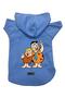 Hooded Fleece Sweatshirt Dog And Cat Outfit & Dress - Blue Barney & Fred