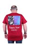 Large Size Crew Neck T-Shirt Romance 23104 Claret Red