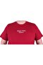 Large Size Crew Neck T-Shirt Romance 23104 Claret Red - 4