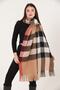 Double Sided Plaid Shawl - Shoulder Shawl - 3