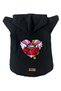 Hooded Fleece Sweatshirt Dog And Cat Outfit & Dress - Black Among Us