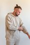 Muslin Hooded Men'S/Women's Sweatshirt Beige - 3