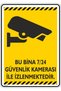 15X20Cm/Phosphor Composite/This Building Is Being Monitored by 24/7 Security Cameras/V3-2