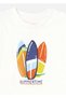 Men's and Baby's Printed T-Shirt Cream 1020 - 5