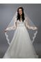 Wedding Dress Veil Nun Hijab Veil Length 160 Cm Width 150 Cm Off-White Color with French Lace