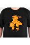 Large Size Men's Black Naruto Kyuubi T-Shirt - 3