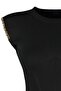 Black Thin Blouse with Metal Chain Detail TWOSS23BZ00621 - 8