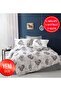 Gray Avangarde Double Duvet Cover Set with Elastic Sheets (160x200)