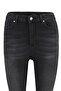 Siyah Vücudu Saran Yüksek Bel Ekstra Esnek Skinny Jeans TWOSS23JE00080 - 7